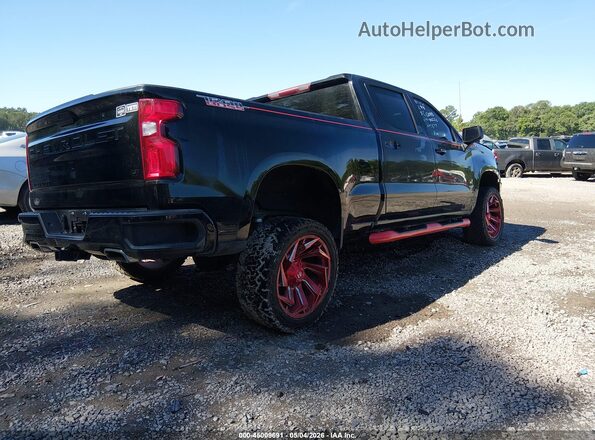 1GCPYFED2MZ442236 2021 CHEVROLET SILVERADO Черный Задняя правая четверть