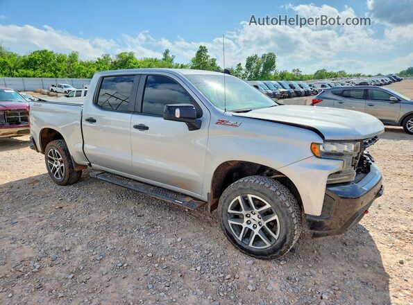 1GCPYFED3KZ120797 2019 CHEVROLET SILVERADO Серебряный Передняя правая четверть