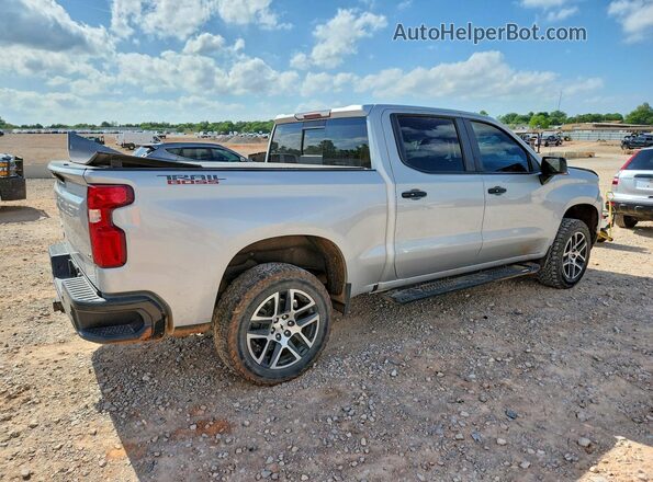 1GCPYFED3KZ120797 2019 CHEVROLET SILVERADO Серебряный Задняя правая четверть