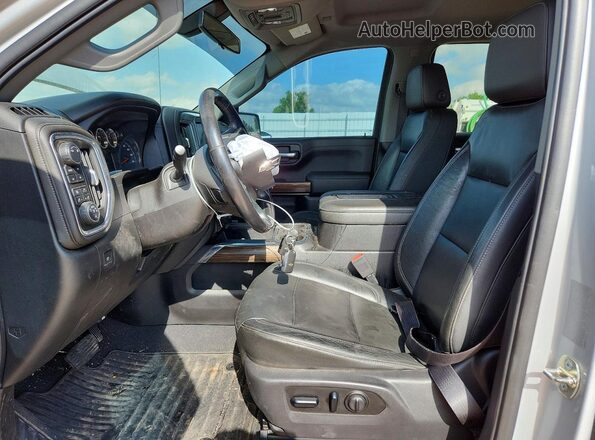 1GCPYFED3KZ120797 2019 CHEVROLET SILVERADO Серебряный Вид салона спереди