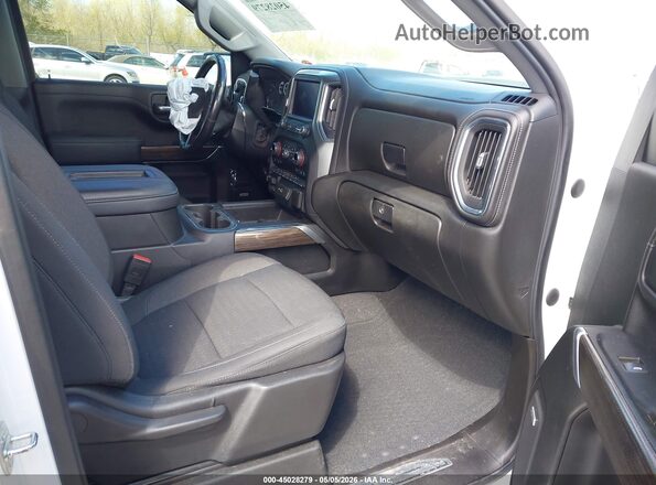 1GCPYFED4MZ315830 2021 CHEVROLET SILVERADO Белый Вид салона спереди