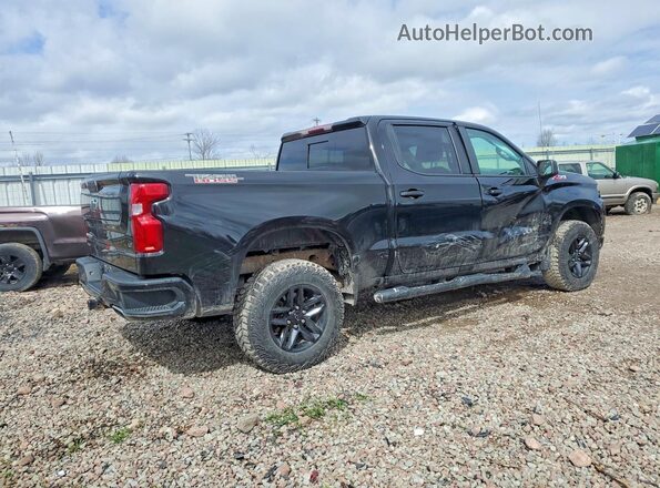 1GCPYFED7MZ347364 2021 CHEVROLET SILVERADO Черный Задняя правая четверть