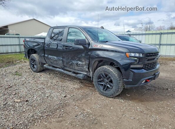 1GCPYFED7MZ347364 2021 CHEVROLET SILVERADO Черный Передняя правая четверть