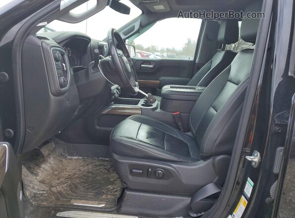1GCPYFED7MZ347364 2021 CHEVROLET SILVERADO Черный Вид салона спереди