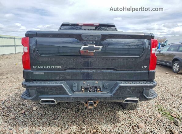 1GCPYFED7MZ347364 2021 CHEVROLET SILVERADO Черный Вид сзади