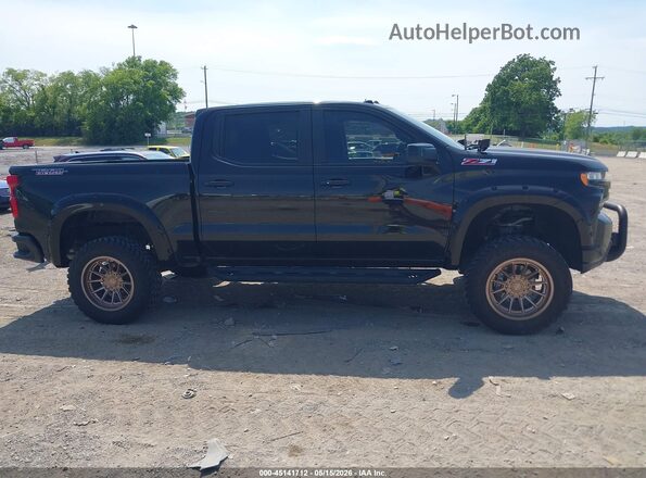 1GCPYFED9LZ345159 2020 CHEVROLET SILVERADO Black Widok wnętrza z tyłu