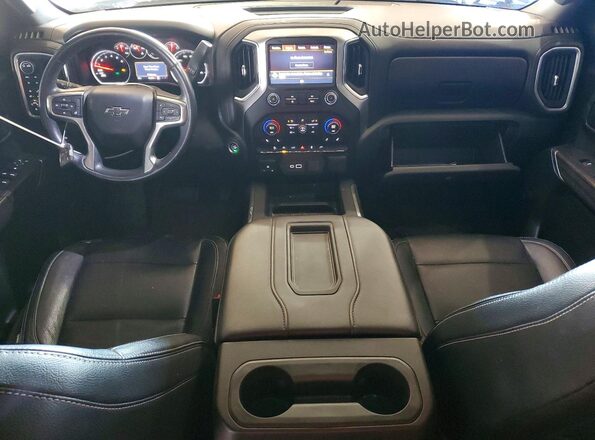 1GCPYFELXMZ126798 2021 CHEVROLET SILVERADO Black Вид панелі приладів