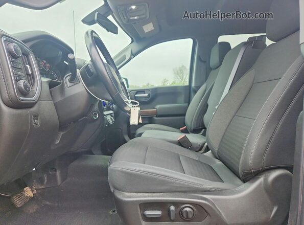 1GCPYJEK5MZ449277 2021 CHEVROLET SILVERADO Серый Вид салона спереди