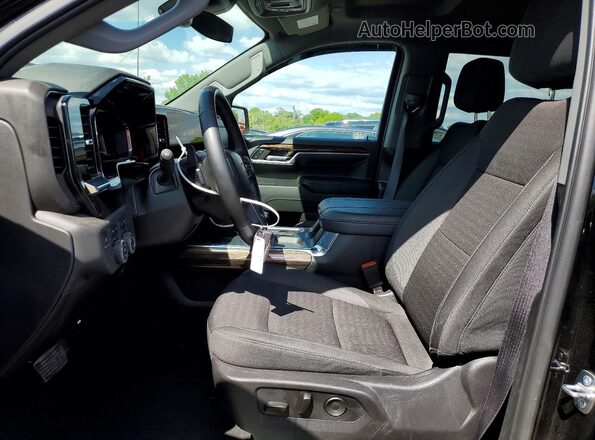 1GCUDDED9RZ367903 2024 CHEVROLET SILVERADO Black Вид салону спереду