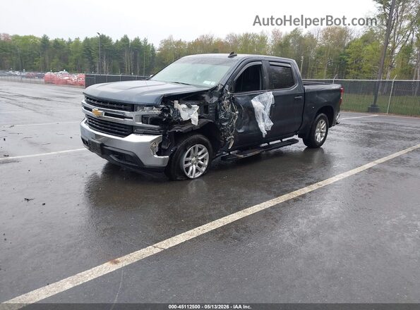1GCUYDED1MZ451579 2021 CHEVROLET SILVERADO Синий Передняя левая четверть