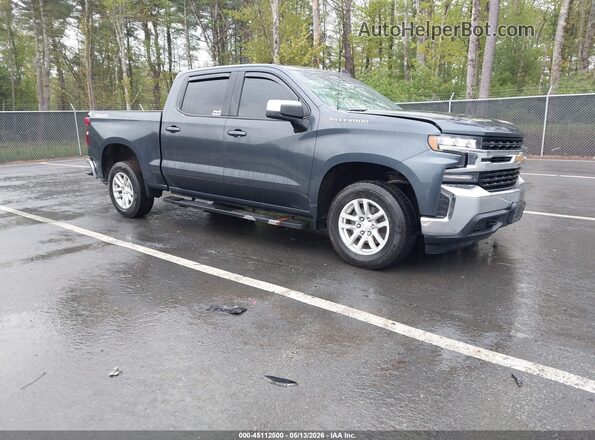 1GCUYDED1MZ451579 2021 CHEVROLET SILVERADO Синий Передняя правая четверть