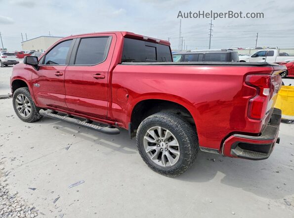 1GCUYEED5MZ140212 2021 CHEVROLET SILVERADO Красный Задняя левая четверть