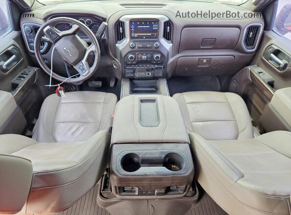 1GCUYEED5MZ140212 2021 CHEVROLET SILVERADO Красный Вид панели приборов