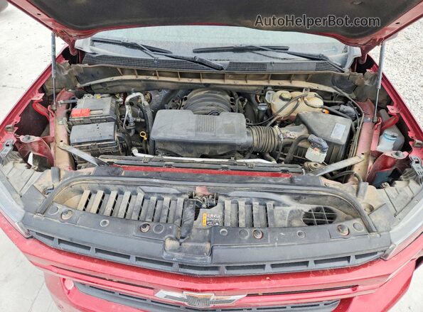 1GCUYEED5MZ140212 2021 CHEVROLET SILVERADO Красный Вид задней части салона