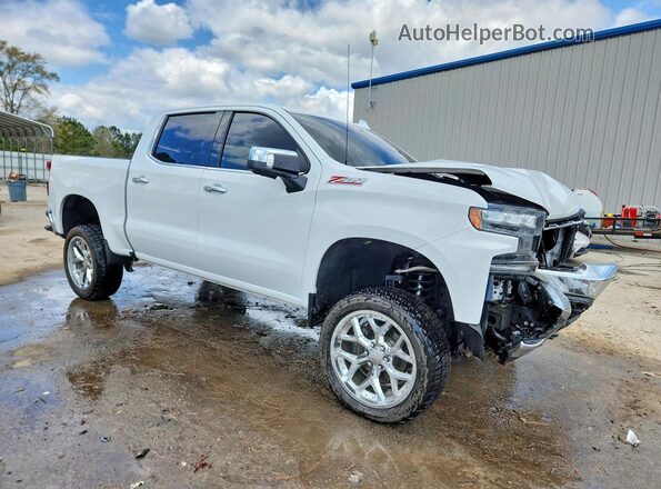 1GCUYGED4KZ132367 2019 CHEVROLET SILVERADO Белый Передняя правая четверть