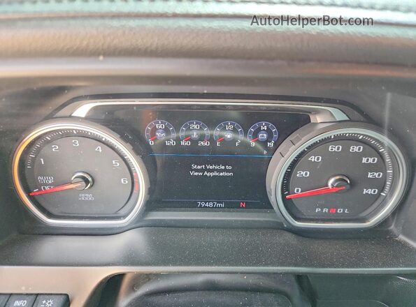 1GCUYHEL4LZ282915 2020 CHEVROLET SILVERADO Черный Вид щитка приборов