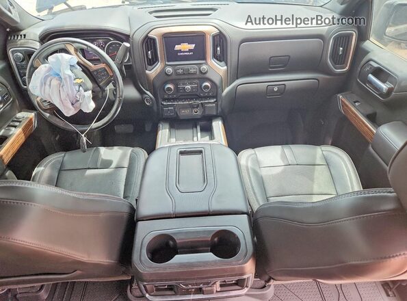 1GCUYHEL4LZ282915 2020 CHEVROLET SILVERADO Черный Вид панели приборов