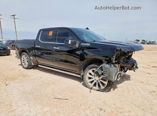 1GCUYHEL4LZ282915 2020 CHEVROLET SILVERADO Черный Передняя правая четверть