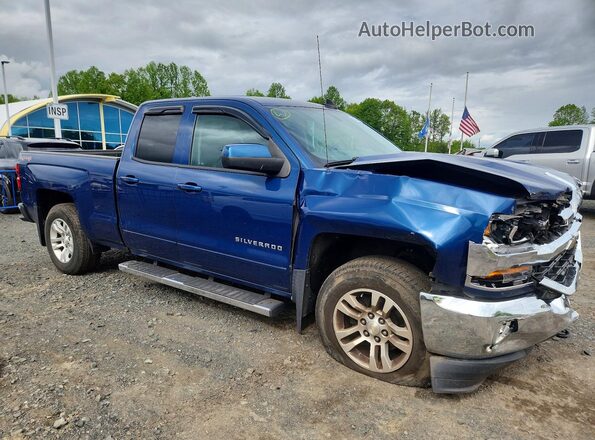 1GCVKREC0HZ107466 2017 CHEVROLET SILVERADO Blue Przód prawy