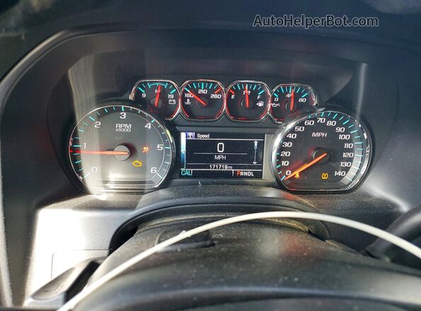 1GCVKREC0HZ107466 2017 CHEVROLET SILVERADO Blue Widok zestawu wskaźników