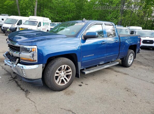 1GCVKREC0HZ107466 2017 CHEVROLET SILVERADO Blue Przód lewy