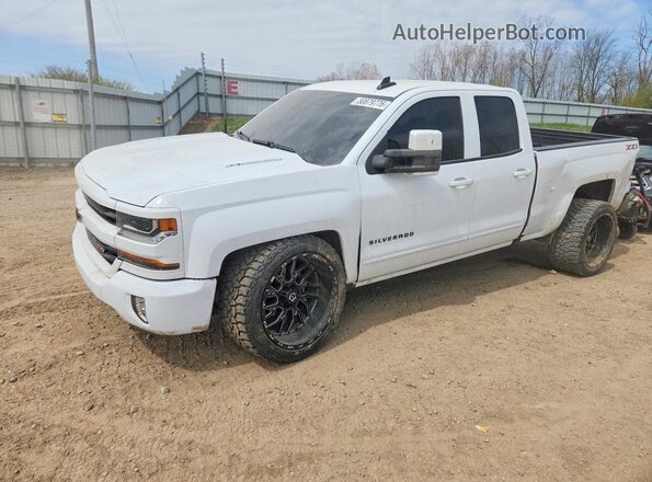 1GCVKREC4JZ110618 2018 CHEVROLET SILVERADO Белый Передняя левая четверть