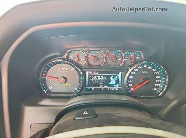 1GCVKREC9GZ276447 2016 CHEVROLET SILVERADO Silver Vista del cuadro de instrumentos