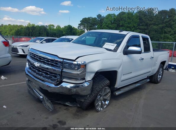 1GCVKSEC7GZ127364 2016 CHEVROLET SILVERADO Белый Передняя левая четверть