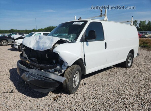 1GCWGAFG7L1252651 2020 CHEVROLET EXPRESS White Առջևի ձախ երեք քառորդ տեսարան