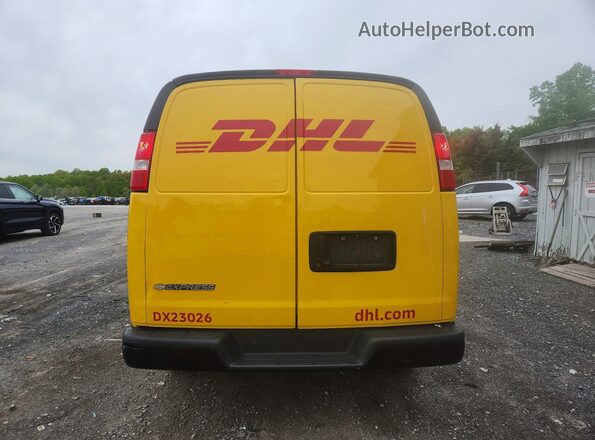1GCWGAFP9P1113000 2023 CHEVROLET EXPRESS Yellow Widok z tyłu
