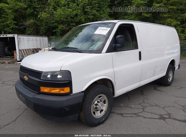 1GCWGAFPXL1230224 2020 CHEVROLET EXPRESS White წინა მარცხენა ხედი სამი მეოთხედიდან