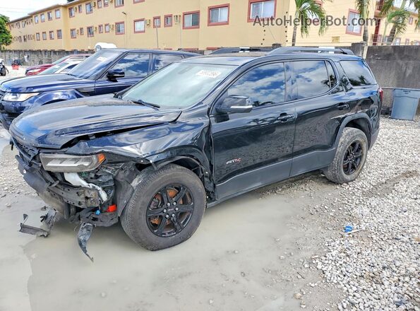 1GKKNLLS0MZ105751 2021 GMC ACADIA Черный Передняя левая четверть