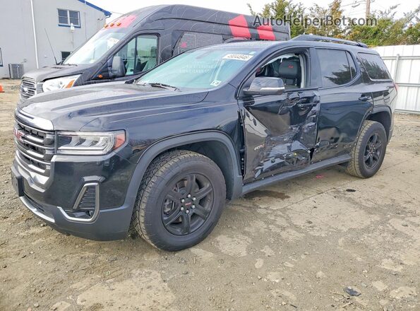 1GKKNLLS2PZ225703 2023 GMC ACADIA Черный Передняя левая четверть