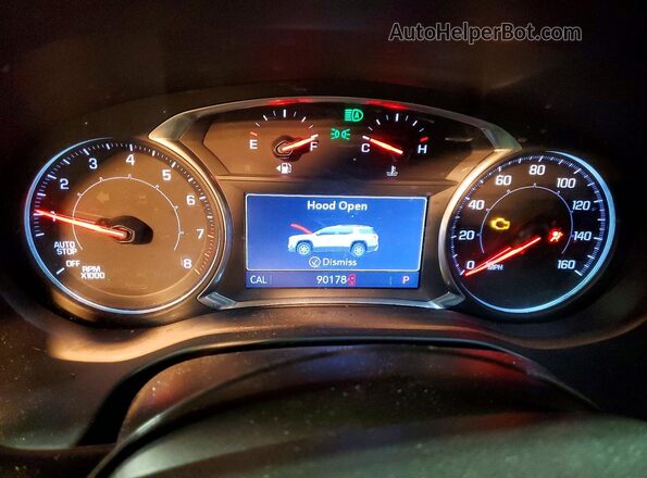 1GKKNMLS3MZ104812 2021 GMC ACADIA Красный Вид щитка приборов