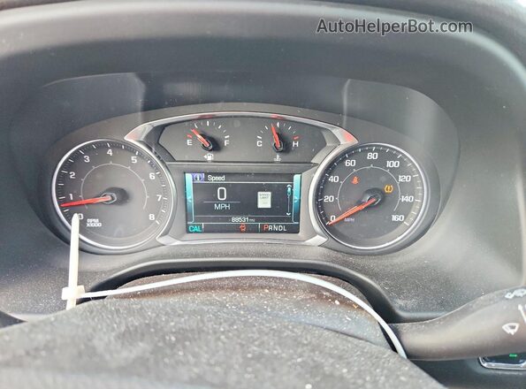1GKKNMLSXKZ128697 2019 GMC ACADIA Серебряный Вид щитка приборов
