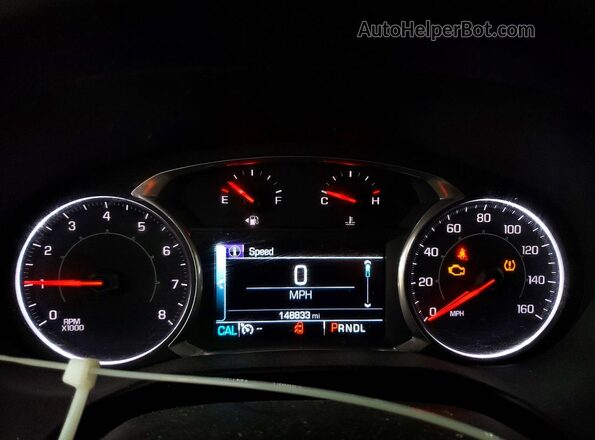 1GKKNNLS0HZ180516 2017 GMC ACADIA Черный Вид щитка приборов