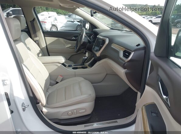 1GKKNPLS1JZ112906 2018 GMC ACADIA Белый Вид салона спереди