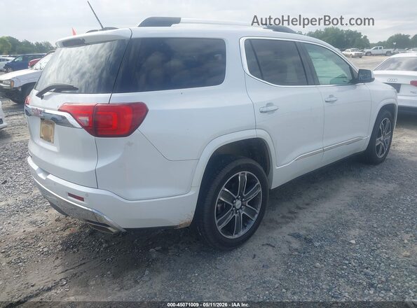 1GKKNPLS4HZ166307 2017 GMC ACADIA Белый Задняя правая четверть