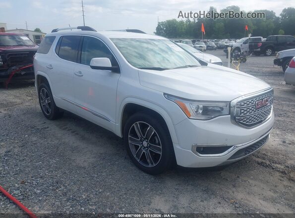 1GKKNPLS4HZ166307 2017 GMC ACADIA Белый Передняя правая четверть