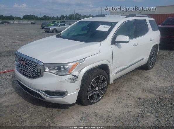 1GKKNPLS4HZ166307 2017 GMC ACADIA Белый Передняя левая четверть