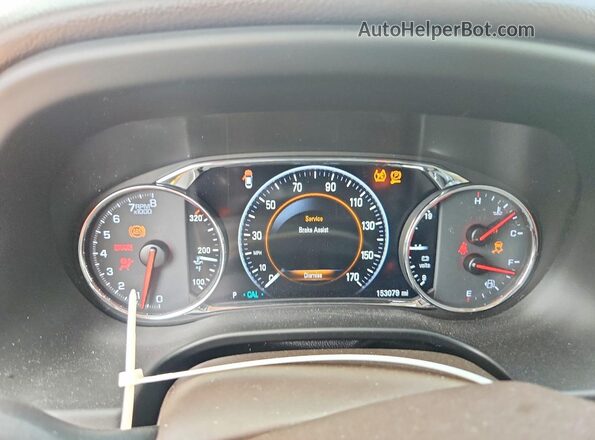 1GKKNPLSXHZ317733 2017 GMC ACADIA Черный Вид щитка приборов