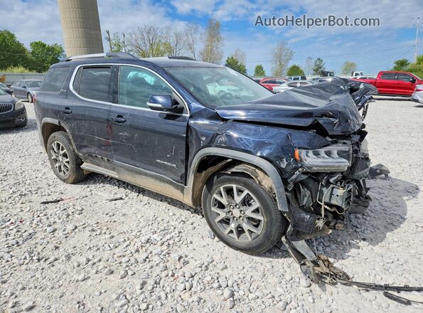 1GKKNRLS9MZ178782 2021 GMC ACADIA Черный Передняя правая четверть