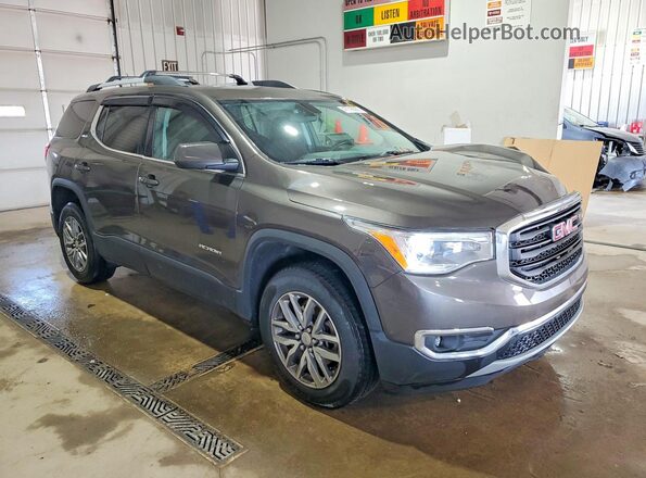 1GKKNSLS4KZ233143 2019 GMC ACADIA Желто-коричневый Передняя правая четверть
