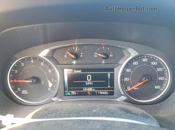 1GKKNSLS5HZ232138 2017 GMC ACADIA Синий Вид щитка приборов