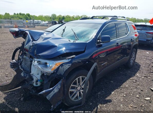 1GKKNSLS6HZ301595 2017 GMC ACADIA Синий Передняя левая четверть
