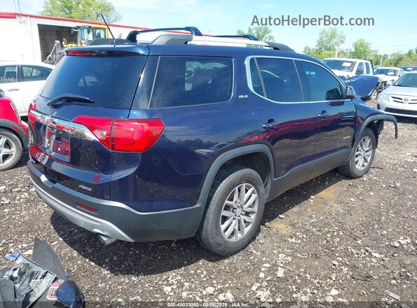 1GKKNSLS6HZ301595 2017 GMC ACADIA Синий Задняя правая четверть
