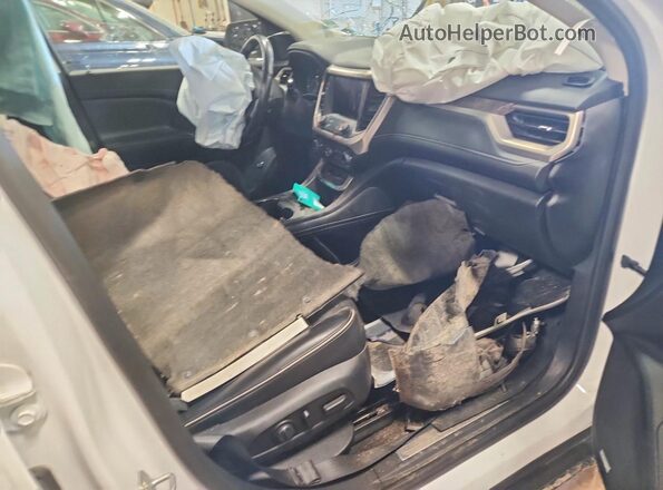 1GKKNXLS1MZ140838 2021 GMC ACADIA White Widok naklejki z numerem VIN