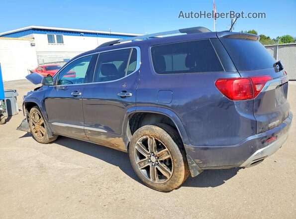 1GKKNXLS2JZ201870 2018 GMC ACADIA Blue Trasero izquierdo