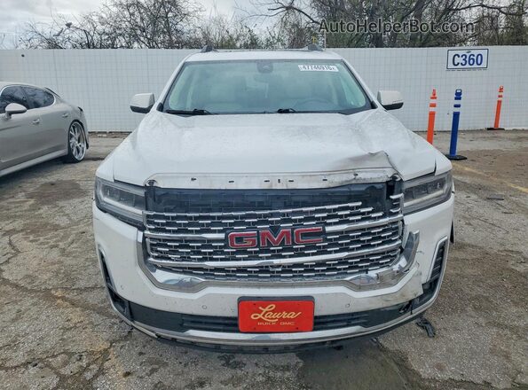 1GKKNXLS2LZ115185 2020 GMC ACADIA Белый Вид спереди