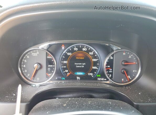 1GKKNXLS3JZ150167 2018 GMC ACADIA Gray Вид щитка приладів